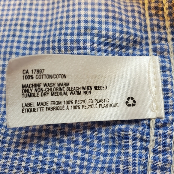 GAP Button-Down Plaid Long Sleeves Shirt, Boys, Size 5 Toddler - Picture 9 of 9